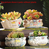 Large Succulent Flower Pot Ceramic - Fun Gifts & More