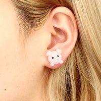 Love Body Piggy Soft Clay Earrings - Fun Gifts & More