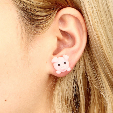 Love Body Piggy Soft Clay Earrings - Fun Gifts & More