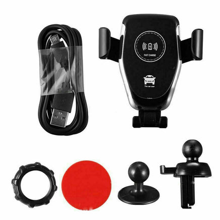 10W QI Wireless Fast Car Charger Mount Holder Stand Automatic Clamping Charging - Fun Gifts & More