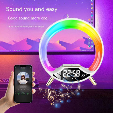 O Light Three In One Wireless Charging Multifunctional Bluetooth Speaker Night Light - Fun Gifts & More