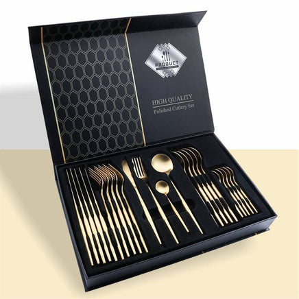 24 Piece stainless steel silverware - Fun Gifts & More