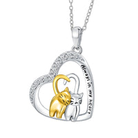 Cat Necklace Cat Rose Jewelry for Cat Lover Sterling Silver as Gifts for Women - Fun Gifts & More