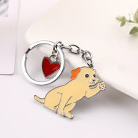 American Cute Fashion Pet Waving Dog Keychain Pendant - Fun Gifts & More