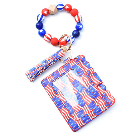 Silicone Bead Bracelet Card Bag Pu Tassel Women's Purse - Fun Gifts & More