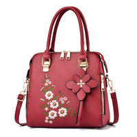 Fashion Flowers Embroidered Handbag Women Shoulder Messenger Bags - Fun Gifts & More