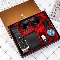 Watch Wallet Sunglasses Belt Gift Box Set For Men - Fun Gifts & More