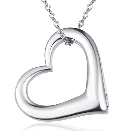 Heart Urn Necklace for Ashes for Women 925 Sterling Silver Cremation Jewelry Necklace Urn - Fun Gifts & More