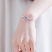 925 Silver Light Luxury Purple Lavender Bracelet - Fun Gifts & More