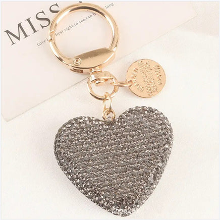 Creative Fashion Rhinestone Heart Keychain Pendant - Fun Gifts & More