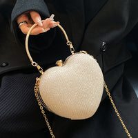 New Fashion Chain Crossbody Explosion Handheld Peach Heart Bag - Fun Gifts & More