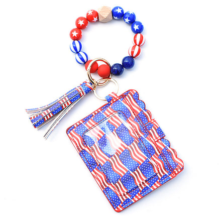 Silicone Bead Bracelet Card Bag Pu Tassel Women's Purse - Fun Gifts & More