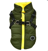 Waterproof Pet Coat With Harness - Fun Gifts & More