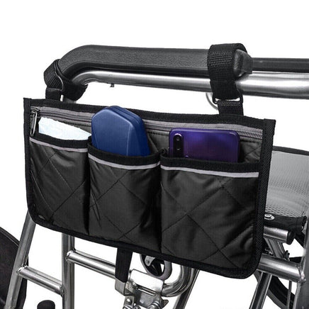 Outdoor Wheelchair Side Pouch Storage Bag Armrest Pocket Organizer Holder Pack - Fun Gifts & More