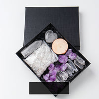 Natural Crystal Rough Pillar Crushed Stone Gift Set - Fun Gifts & More