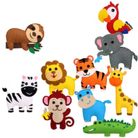 Children's Small Animal Educational Handmade Toys, Felt Cloth Sewing Creative Toys, DIY Homemade Toy Set - Fun Gifts & More