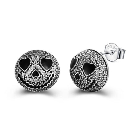 Jack Skellington Earrings Sterling Silver Nightmare Before Christmas Gifts Jack and Sally Skull Jewelry - Fun Gifts & More