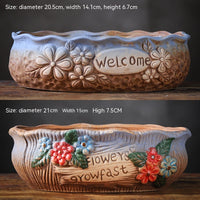 Large Succulent Flower Pot Ceramic - Fun Gifts & More