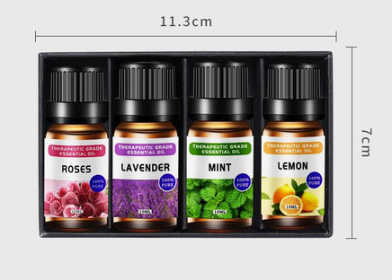 Aromatherapy Oil Single Square Essential Oil Kit 10ml Lavender Rose Plant Massage Essential Oil - Fun Gifts & More