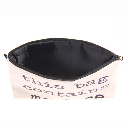 Letter Print Women's Cosmetic Clutch Multifunctional Storage Bag - Fun Gifts & More