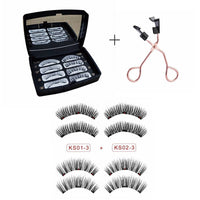 magnetic eyelashes with applicator Dual Magnetic False Lashes Reusable Natural Look - Fun Gifts & More