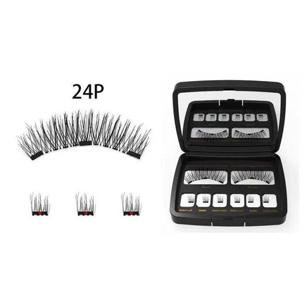 magnetic eyelashes with applicator Dual Magnetic False Lashes Reusable Natural Look - Fun Gifts & More