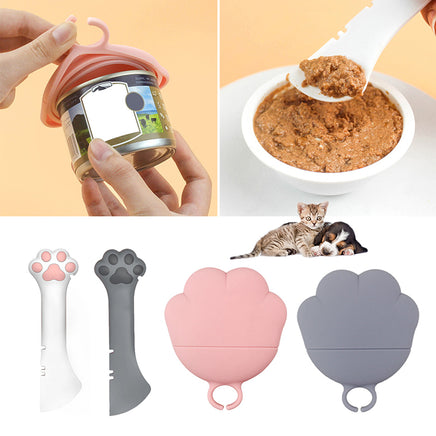 Multifunction Pet Canned Spoon Jar Opener Puppy Feeding Mixing Wet Dry Scoop Cat Dog Accessories Feeder Shovel Pets Tableware Multifunction Pet Canned Spoon Jar Opener Puppy - Fun Gifts & More