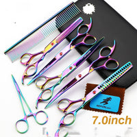 Electroplating Color 5 Pack Pet Grooming Scissors - Fun Gifts & More