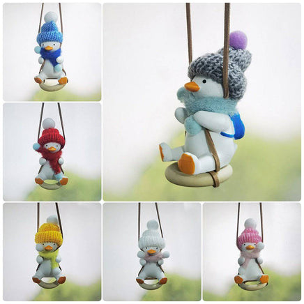 Cool Knit Cap Duck Car Pendant - Fun Gifts & More