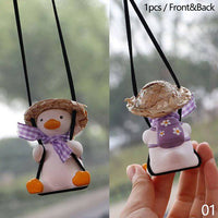 Cool Knit Cap Duck Car Pendant - Fun Gifts & More