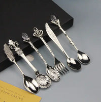 Vintage Dessert Royal Style  Cutlery Set - Fun Gifts & More