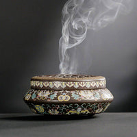 Ceramic Cloisonne Incense Burner, Backward Incense Burner, Incense Channel Enamel - Fun Gifts & More