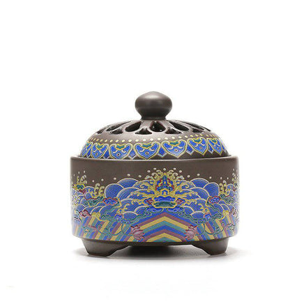 Ceramic Cloisonne Incense Burner, Backward Incense Burner, Incense Channel Enamel - Fun Gifts & More