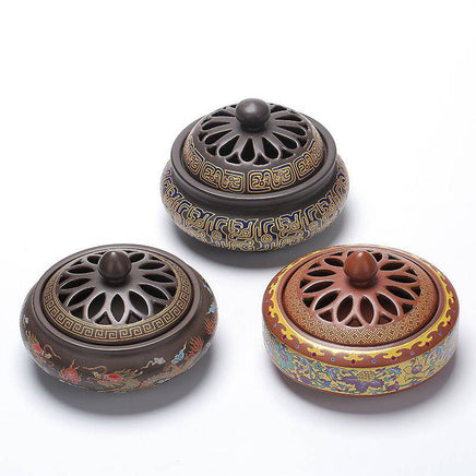 Ceramic Cloisonne Incense Burner, Backward Incense Burner, Incense Channel Enamel - Fun Gifts & More