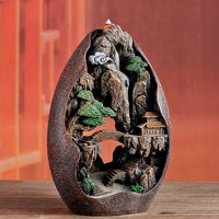 Backflow Incense Burner Home Decoration Ceramic Aroma Burner Sandalwood Incense - Fun Gifts & More