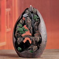 Backflow Incense Burner Home Decoration Ceramic Aroma Burner Sandalwood Incense - Fun Gifts & More