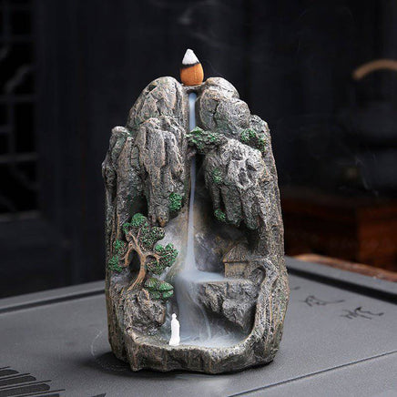 Back incense burner: Fairyland mountain Wonderland Alpine Piano Fairy land forest - Fun Gifts & More