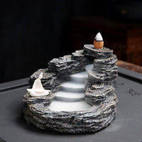 Back incense burner: Fairyland mountain Wonderland Alpine Piano Fairy land forest - Fun Gifts & More