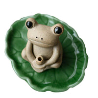 Ceramic Handmade Small Frog Incense Stick Incense - Fun Gifts & More