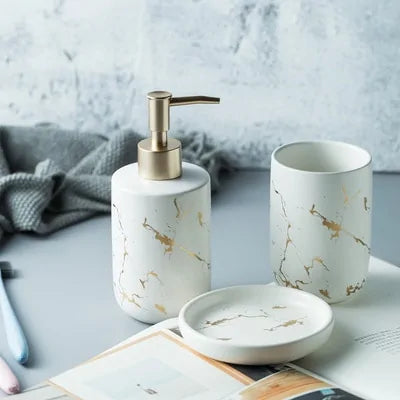 Nordic Matte Bathroom Accessories Set - Fun Gifts & More