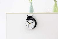 Three-Dimensional Peeping Watching Kitten Refrigerator Clock - Fun Gifts & More