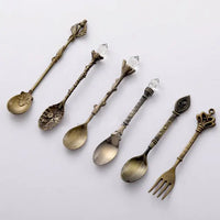 Vintage Dessert Royal Style  Cutlery Set - Fun Gifts & More