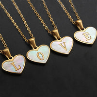 Letter heart necklace - Fun Gifts & More