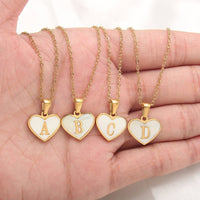 Letter heart necklace - Fun Gifts & More