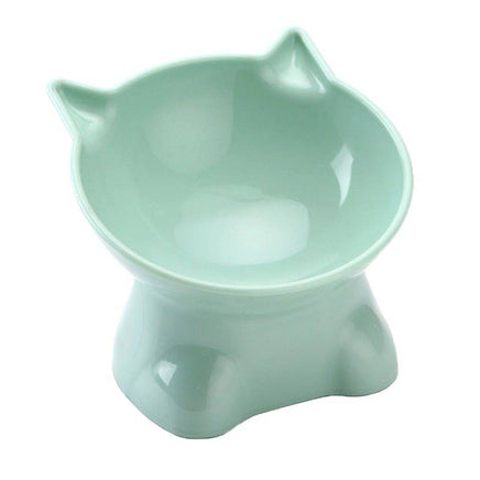 Elevated cat bowls