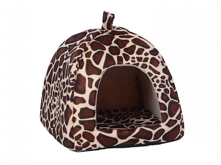 Super Cute Strawberry Leopard Cat or Dog Pet House Bed - Fun Gifts & More