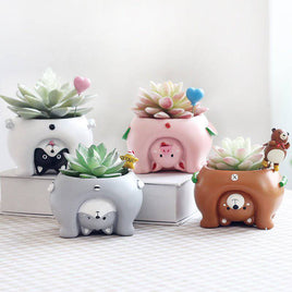 Cartoon Animal Flower Pots - Fun Gifts & More