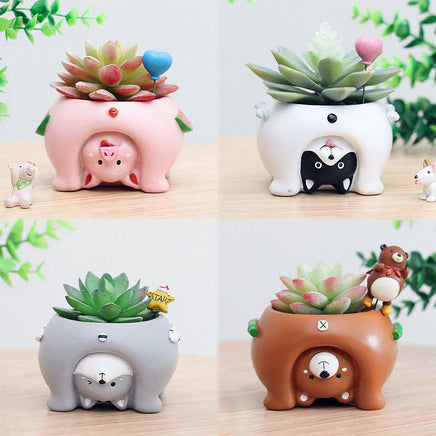 Cartoon Animal Flower Pots - Fun Gifts & More