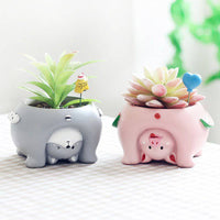 Cartoon Animal Flower Pots - Fun Gifts & More