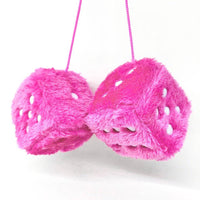 Fuzzy Plush Dice Car Accessory - Fun Gifts & More